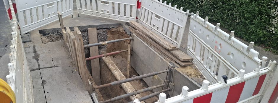 Xaveriusweg in Mainz nach Straßeneinbruch gesperrt