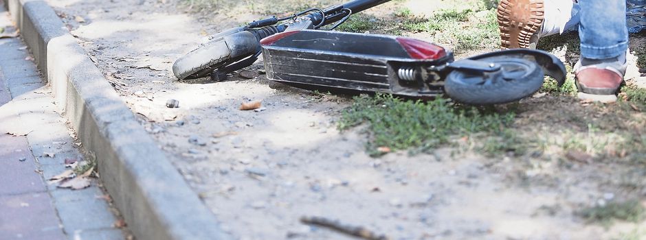 17-jähriger E-Scooter-Fahrer bei Verkehrsunfall verletzt
