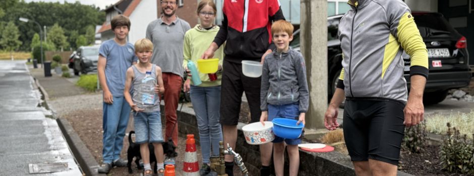 Rohrbruch in Herzebrock – Teile der Glockenteichsiedlung ohne Wasser