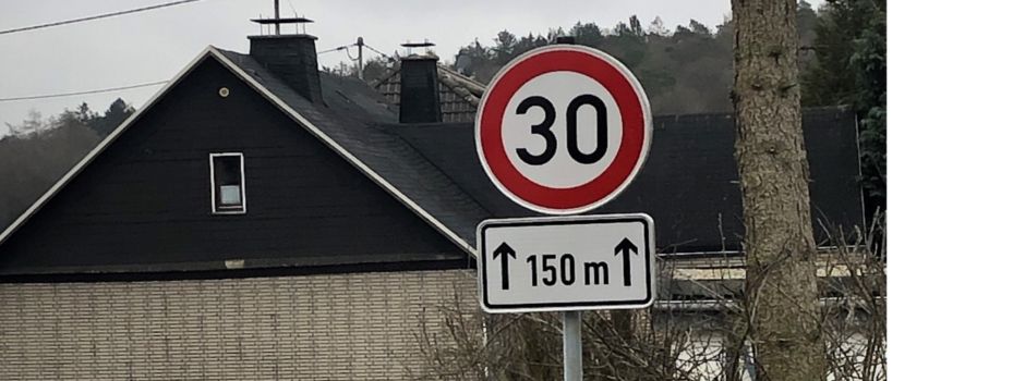 Neue 30er Zone in der Ortsmitte