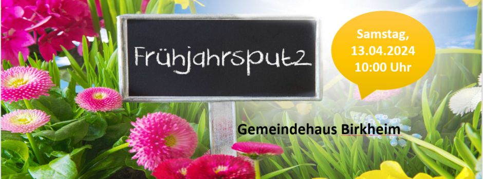 Frühjahrsputz im Gemeindehaus