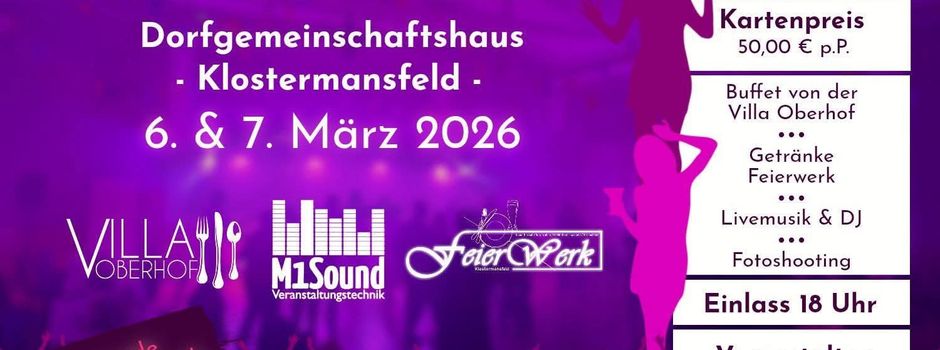 Frauentagsparty 2026 in Klostermansfeld