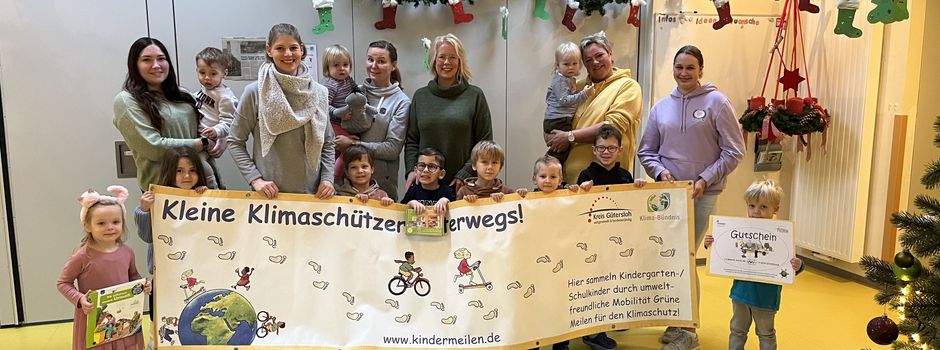 Kindertageseinrichtungen aus Herzebrock-Clarholz belegen die ersten 3 Plätze im Klimameilen-Sammeljahr