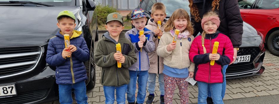Die Vorschulkinder besuchen den Zahnarzt