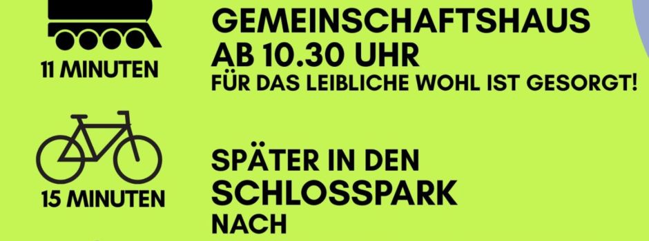 Aktiv zu Fuß, mit dem Fahrrad oder der Krebsbachtalbahn am 1. Mai