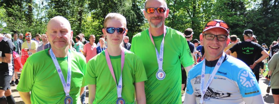 Vier Lichtenauer beim Hermannslauf am Start