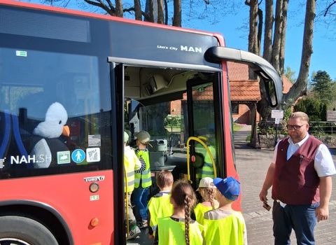 Besuch vom Schulbus