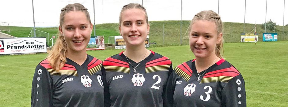 Drei Faustballerinnen vom TV Jahn feiern Debüt im Nationaltrikot