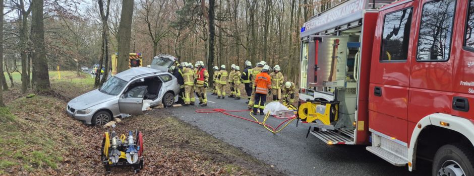 21-jährige bei Unfall schwer verletzt