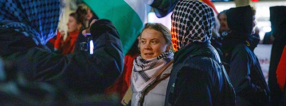 Klimaaktivistin Thunberg bei Pro-Palästina-Demonstration