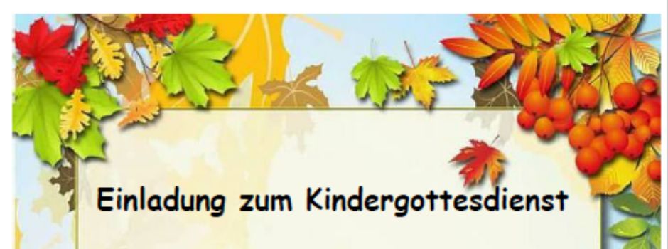 Kindergottesdienst am 11.10.2026