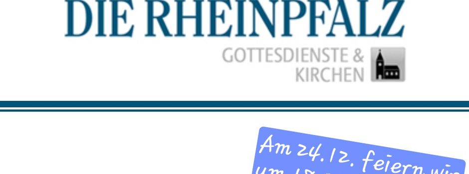 Terminbekanntgabe in der RHEINPFALZ falsch!