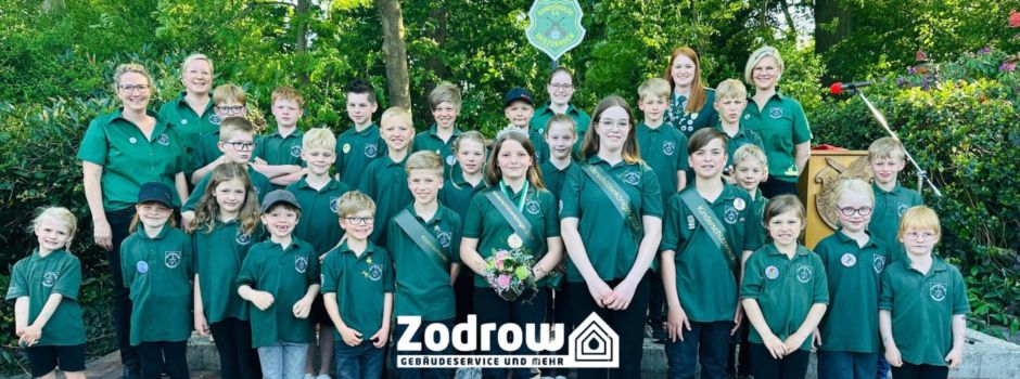 Sophie I Habrich und Fabian Witte regieren die Kinderkompanie der Schützengilde Herzebrock