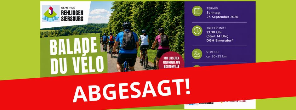 ABGESAGT! - BALADE DU VÉLO 