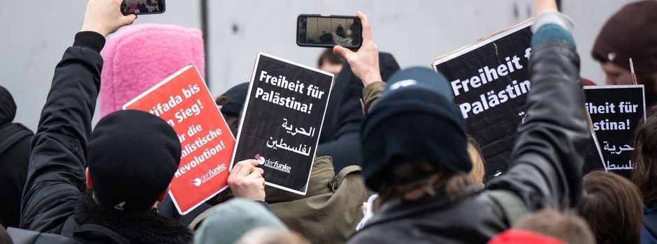 Aufgeheizte Stimmung bei Palästina-Demo an der FU