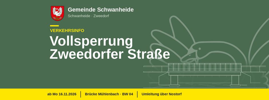 Vollsperrung Zweedorfer Str.