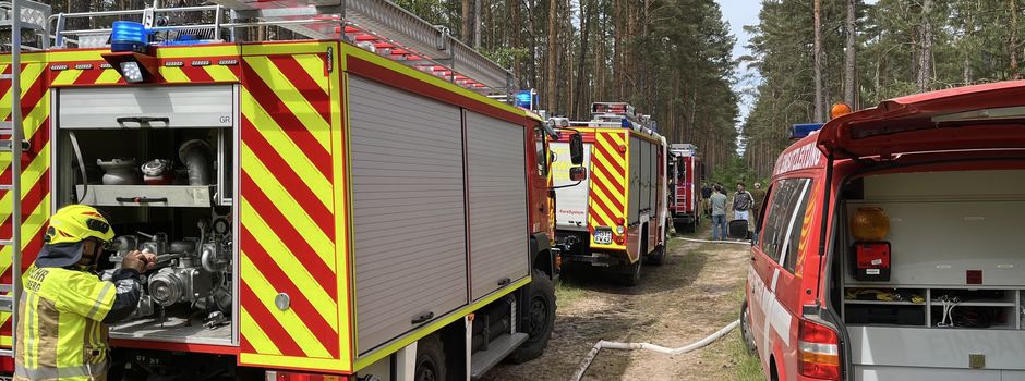 Waldbrand in Neustrelitz - Feuerwehr Wesenberg eilte zur Unterstützung 
