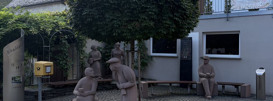Neu gebauter Trinkwasserbrunnen am Bibadeplatz