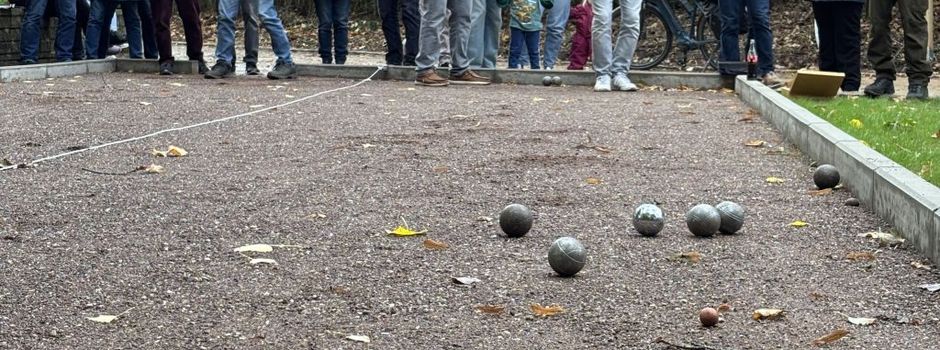 Neuer Bouleplatz im Dütepark Wersen der Öffentlichkeit übergeben