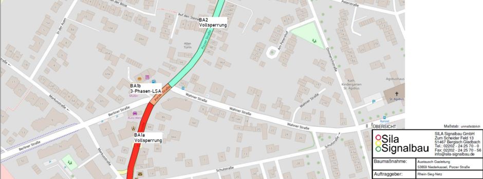 Porzer Straße (L82) in Ranzel: Sperrung bis zum 25.07.2025