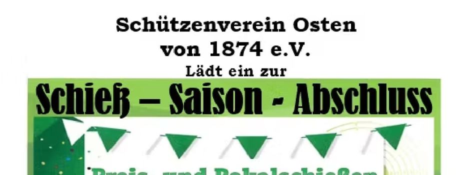 Saison-Abschluss-Schießen