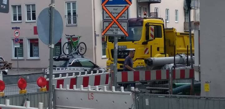 Parkchaos in Augsburg