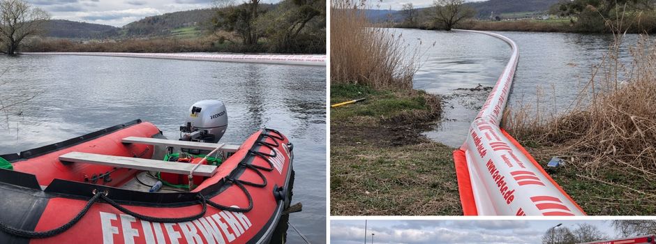 Feuerwehr stoppt Ölausbreitung