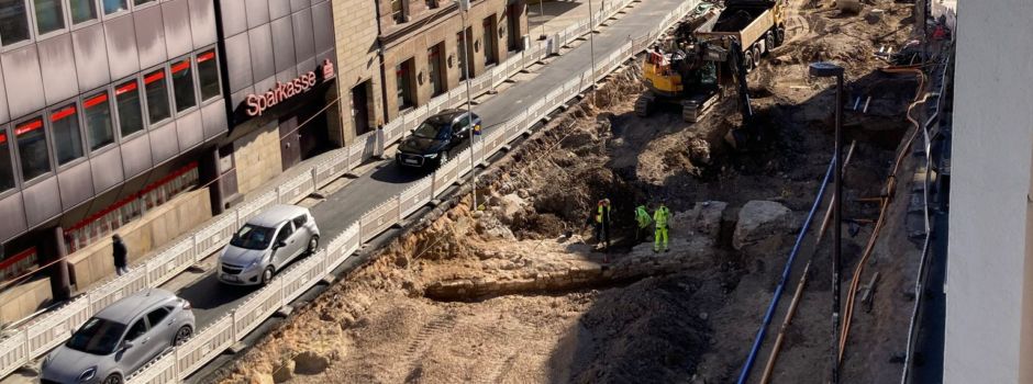 Archäologische Funde in Binger Straße in Mainz: Bauarbeiten verzögern sich