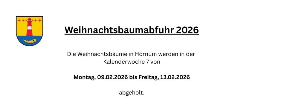 Weihnachtsbaumabfuhr