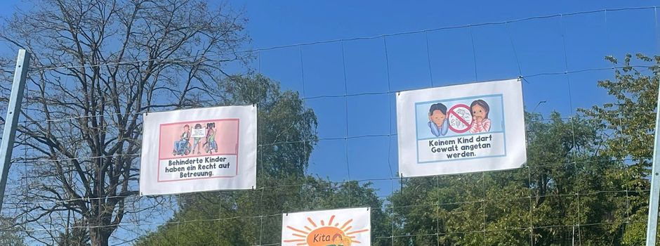 Kinderrechte am Wiesenstück der KiTa Sonnenhügel
