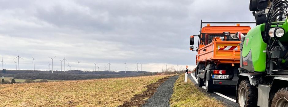 Baubeginn Fußgängerpfad von Schmidthahn zum Dreifelder Weiher