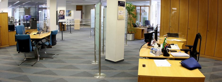 Umfangreiche Umbauarbeiten in der VR-Bank in Mondorf