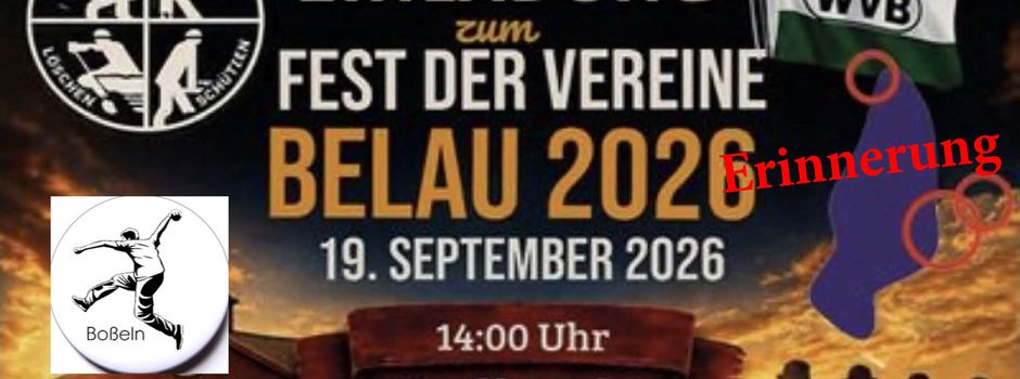 Erinnerung Fest der Vereine 19.09.2026