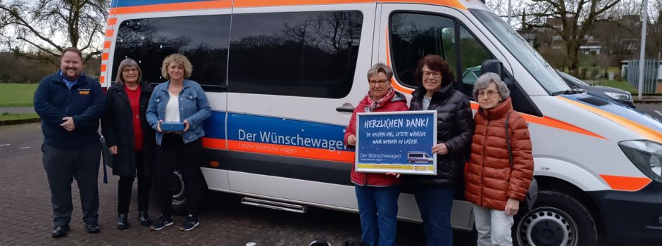 Wünschewagen erhält Spende aus Melsbach