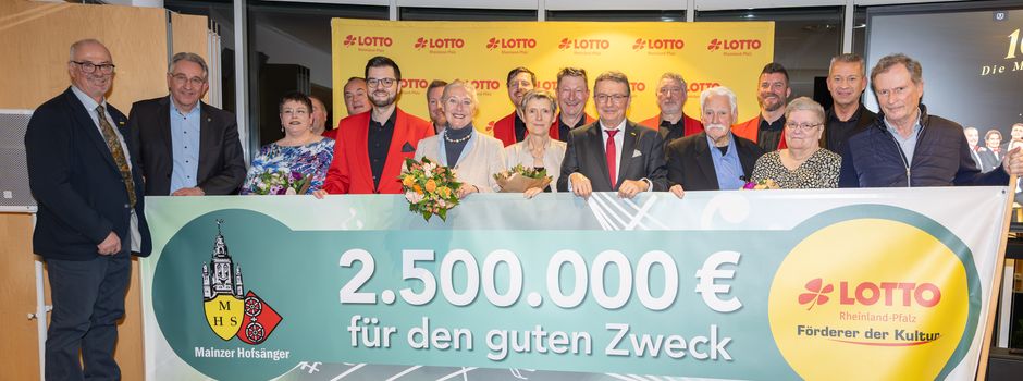 Mainzer Hofsänger ersingen 2,5 Millionen Euro für soziale Zwecke