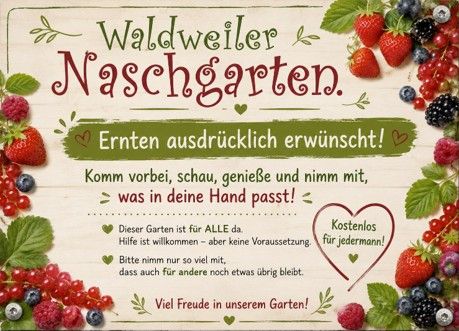 Ab sofort kann im Gemeinschaftsgarten geerntet werden!
