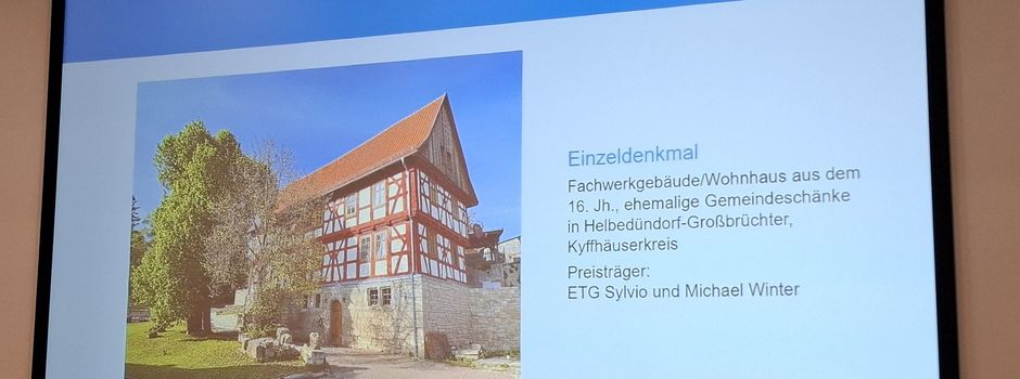 Thüringer Denkmalpreis für Gebäude in Großbrüchter