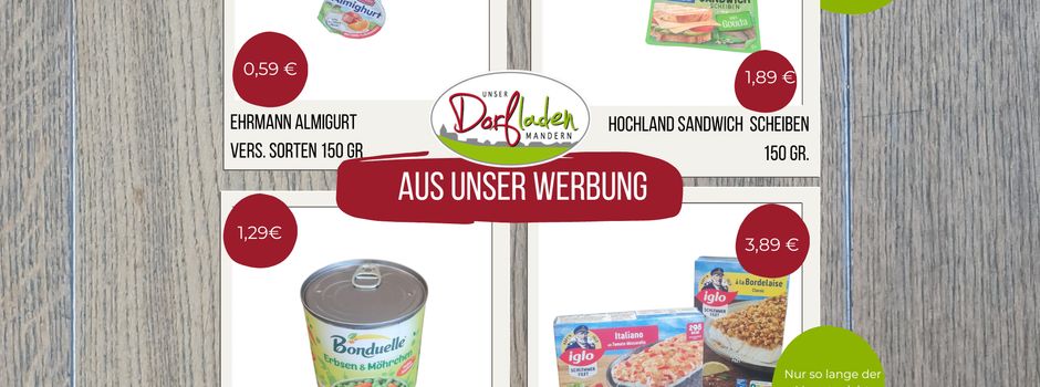 Aus unserer Werbung 