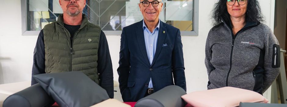 Bürgermeister Roland Tibi besucht die PHYSIOTHEK in Elzach