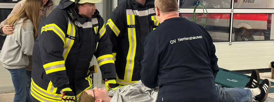 Gemeinsame Übung mit DRK Nentershausen und Feuerwehr Nomborn