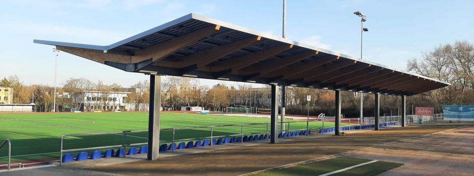 Neue Tribüne in Mainz-Mombach eingeweiht