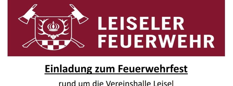 Feuerwehrfest an der Vereinshalle 19. und 20. August