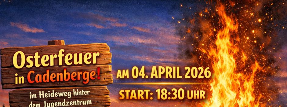 Osterfeuer in Cadenberge