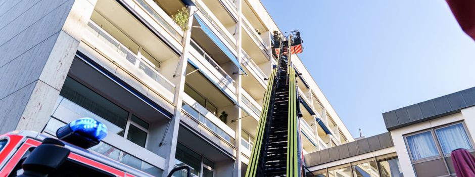Brand in Wiesbadener Wilhelmstraße: Wohnung steht in Flammen