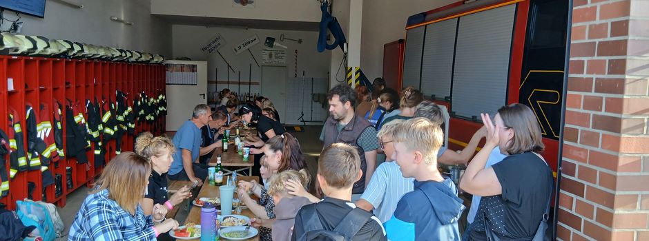 Danksagungsgrillen an der Feuerwehr