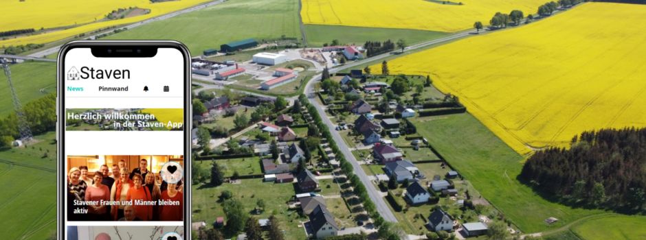 Start frei für unsere neue Gemeinde Staven-App!