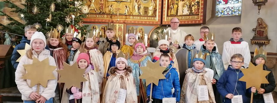 Sternsingerkinder aus Neuendorf