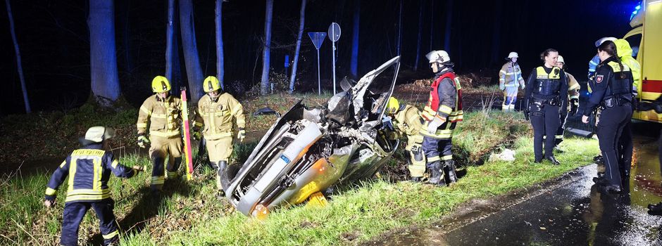 Ein Schwerverletzter bei Verkehrsunfall auf der Landesstraße 161