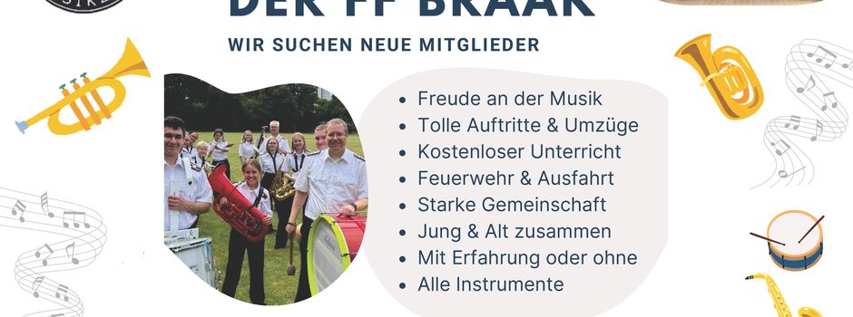 Werde Mitglied im Musikzug der FF Braak
