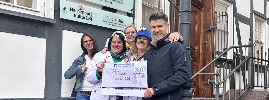 Gemeinschaftliches Engagement bringt 1.000 Euro für Westerwälder Clowndoktoren  
